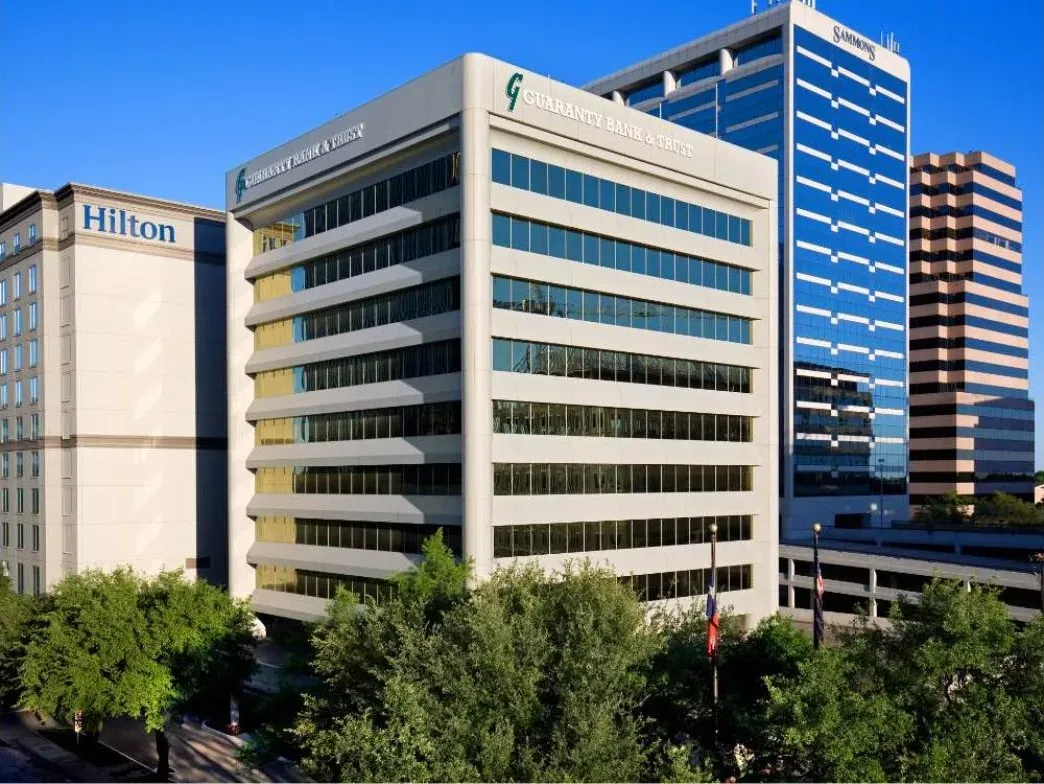 The office building at Preston Center, next door to the Park Cities Hilton